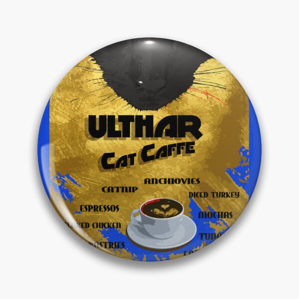 Item preview, Ulthar Cat Caffe Sticker designed and sold by AlejandraAcuna.