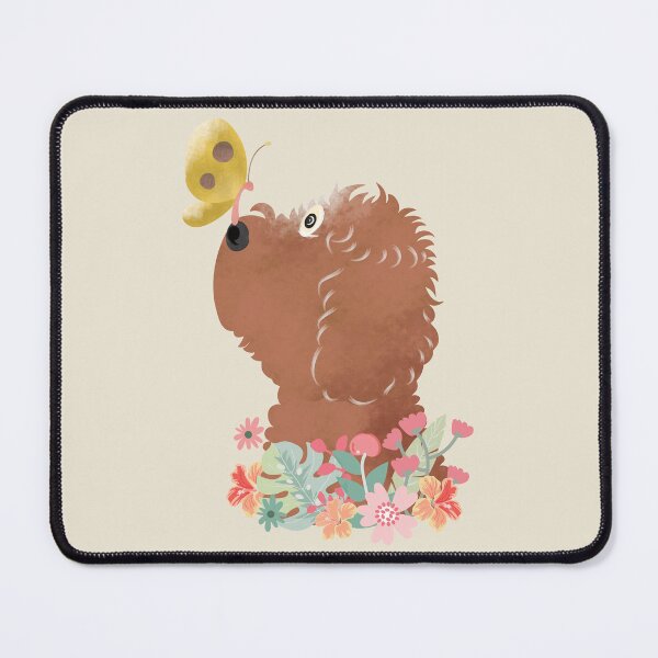 Artikelvorschau, Hallo Frühling! Roter Goldendoodle Labradoodle Cockapoo Cavapoo Aussiedoodle entworfen und verkauft von Lulupainting.