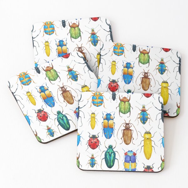 Item preview, Watercolor bug beetle pattern designed and sold by Wilkinson39.