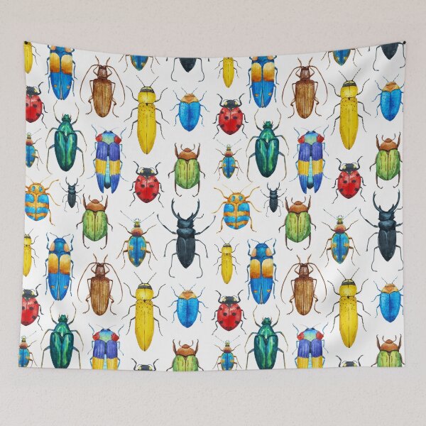 Item preview, Watercolor bug beetle pattern designed and sold by Wilkinson39.