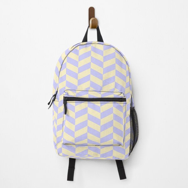 Item preview, Periwinkle Blue And Cream Yellow Herringbone Pattern designed and sold by Tamas Das.