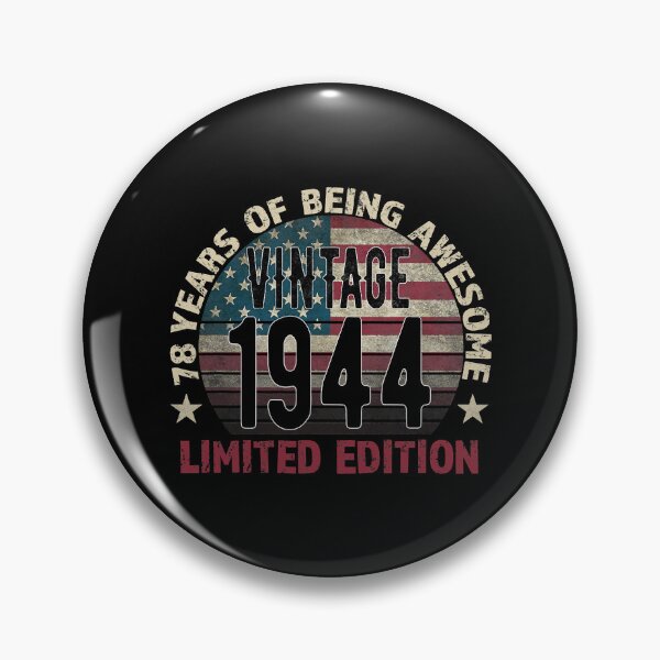 Item preview, 78th Birthday Gift men Vintage 1944 78 Years Old - USA Flag T-Shirt designed and sold by VinhPars.