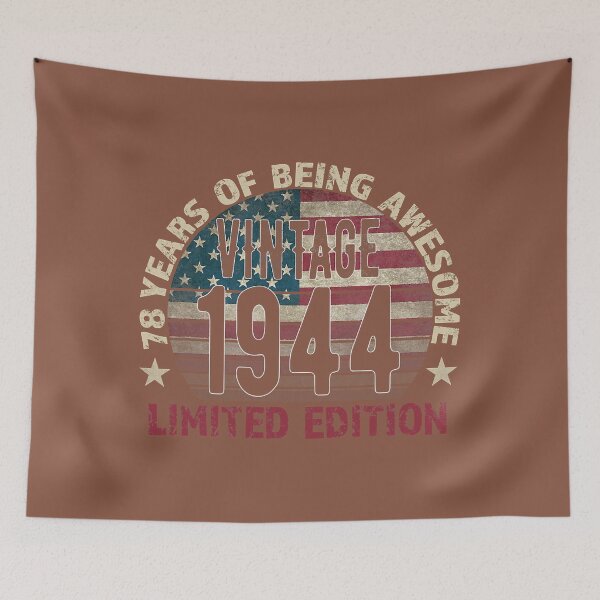 Item preview, 78th Birthday Gift men Vintage 1944 78 Years Old - USA Flag T-Shirt designed and sold by VinhPars.
