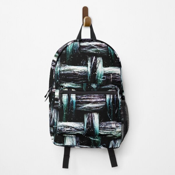 Item preview, Weaved fabric or pattern in black and green colors designed and sold by ReachForArt.