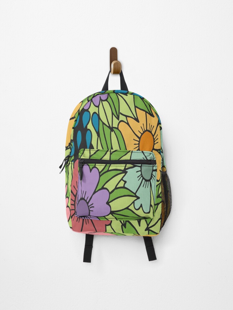 Thumbnail 1 of 3, Backpack, Flowerpattern designed and sold by deepblueH.