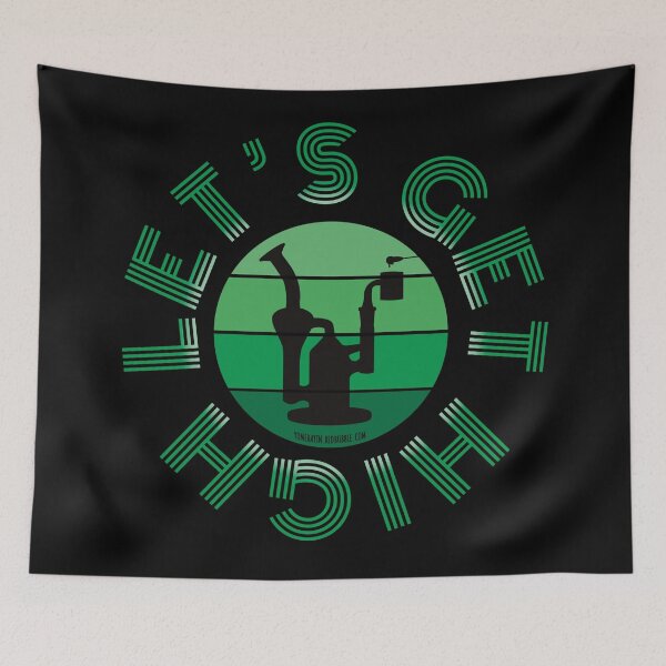Item preview, Retro Vintage Sunset Green Dab Rig-Lets get high designed and sold by YomeHayin.