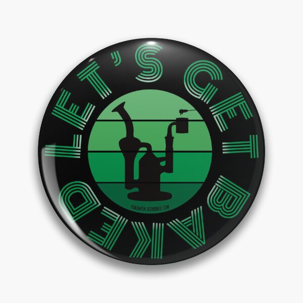 Item preview, Retro Vintage Sunset Green Dab Rig-Lets get baked designed and sold by YomeHayin.