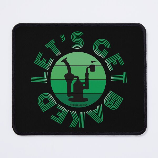 Item preview, Retro Vintage Sunset Green Dab Rig-Lets get baked designed and sold by YomeHayin.