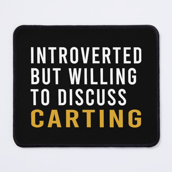 Item preview, Introverted But Willing To Discuss Carting, Funny Go Kart, Go karting, Funny racing designed and sold by Aerial Addicts.