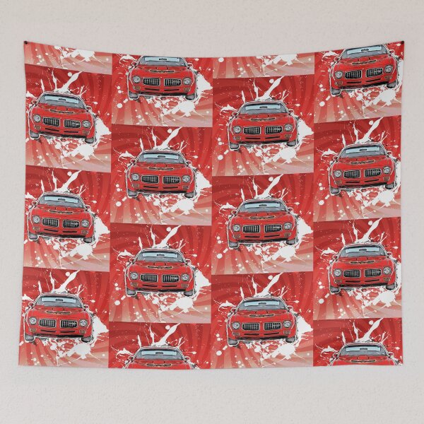 Item preview, Red Pontiac Firebird Cartoon Splash designed and sold by Aaaah Eeeek  Studio.