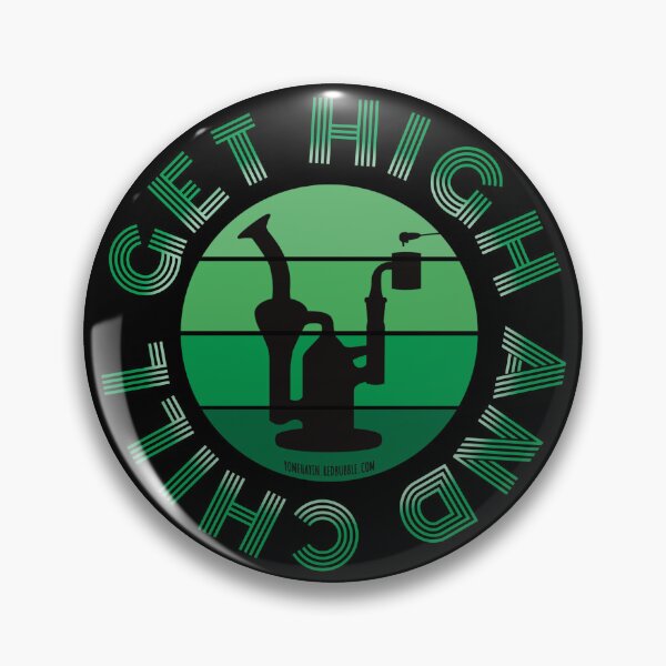 Item preview, Retro Vintage Sunset Green Dab Rig-Get high and chill designed and sold by YomeHayin.