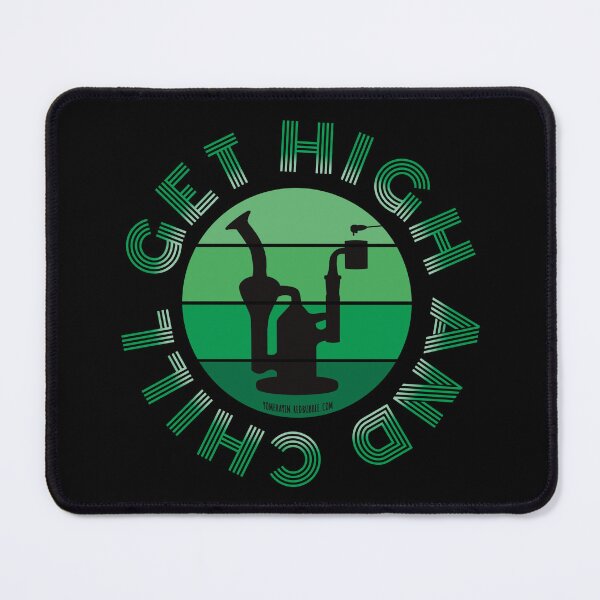 Item preview, Retro Vintage Sunset Green Dab Rig-Get high and chill designed and sold by YomeHayin.