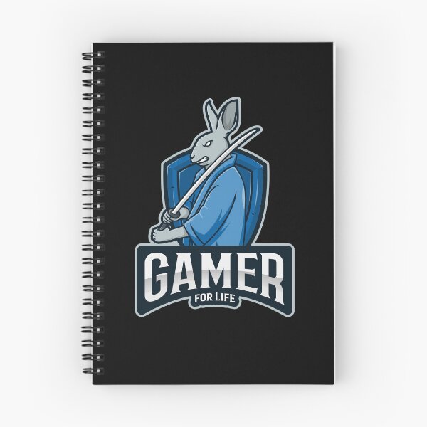 Item preview, Gamer for Life with Rabbit holding a Samurai Sword designed and sold by PRIVARSHU.
