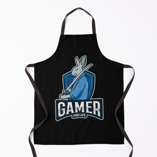 Item preview, Gamer for Life with Rabbit holding a Samurai Sword designed and sold by PRIVARSHU.