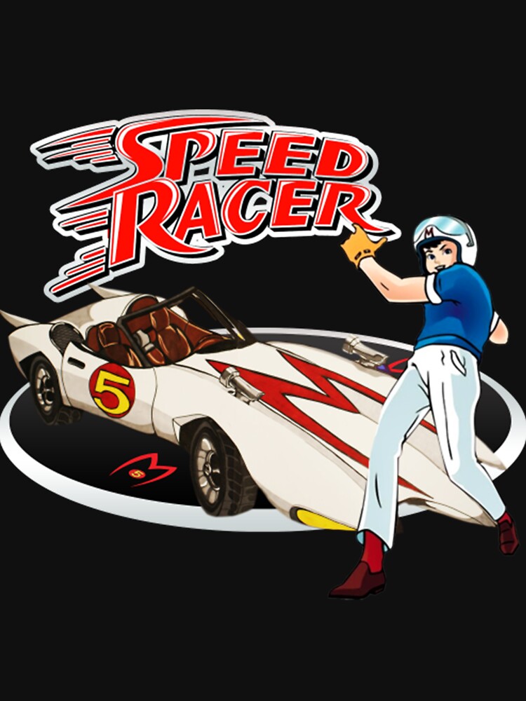 Go Speed Racer Tshirt Iconic 90s Retro Cartoon Pulp Fiction 