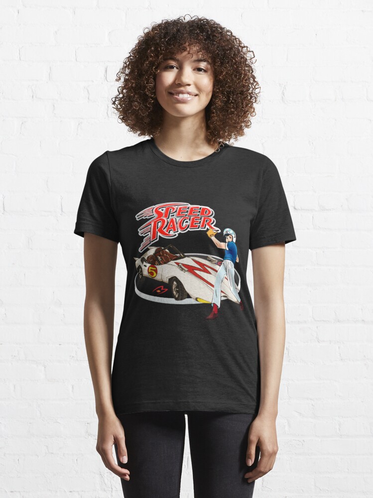 Go Speed Racer Tshirt Iconic 90s Retro Cartoon Pulp Fiction 