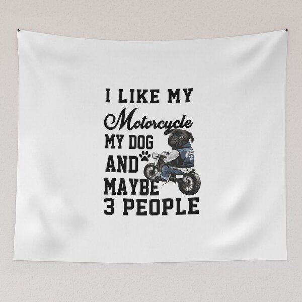 Item preview, Motorcycles I like My Motorcycle, Dog & Maybe 3 People gift for riders Moto Cross Motorcross Funny sarcastic Rude Offensive saying, boyfriend girlfriend  designed and sold by joygift369.
