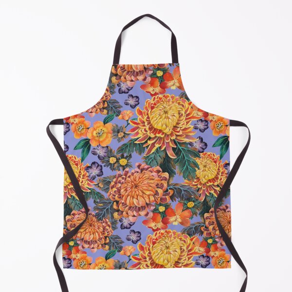 Artikelvorschau, Chrysanthemum Florals- lila bg entworfen und verkauft von janeferwong.