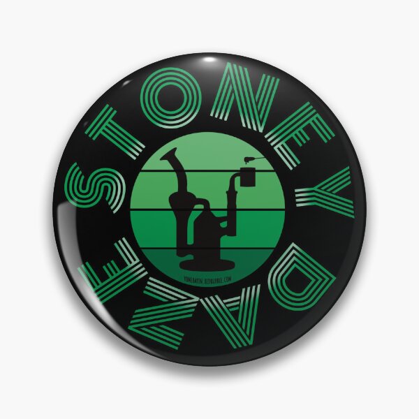 Item preview, Retro Vintage Sunset Green Dab Rig-Stoney daze  designed and sold by YomeHayin.
