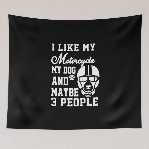 Item preview, funny Motorcycles I like My Motorcycle, Dog & Maybe 3 People gift for riders Moto Cross Motorcross Funny sarcastic Rude Offensive saying, boyfriend girlfriend  designed and sold by joygift369.
