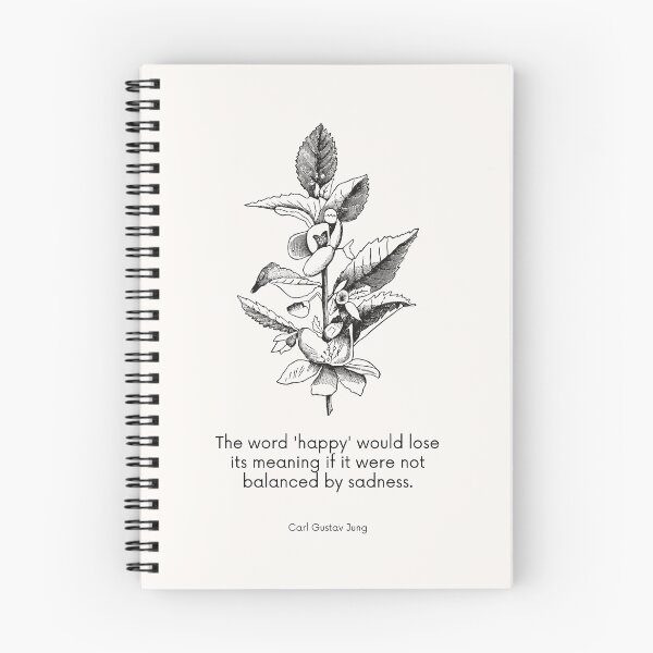 Item preview, Carl Jung: The word happy will lose its meaning if not balanced by sadness designed and sold by Plant  Kind Thoughts.