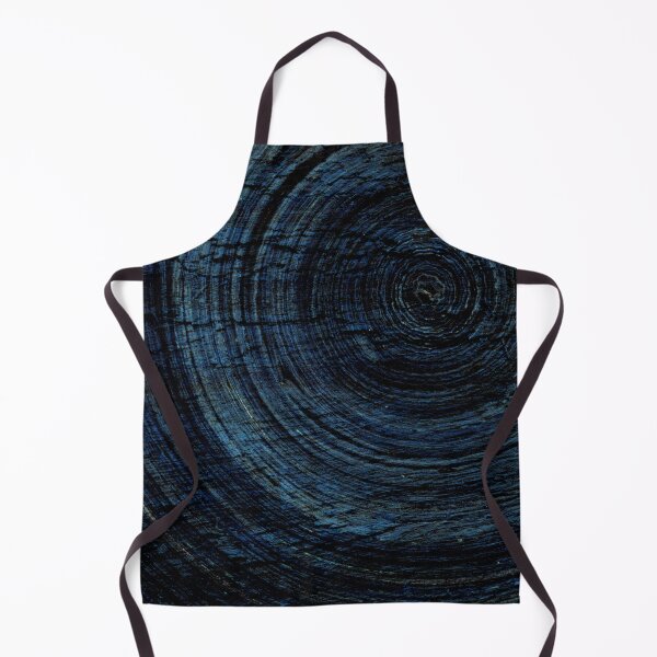 Item preview, Circle year ring pattern in dark blue and black colors designed and sold by ReachForArt.