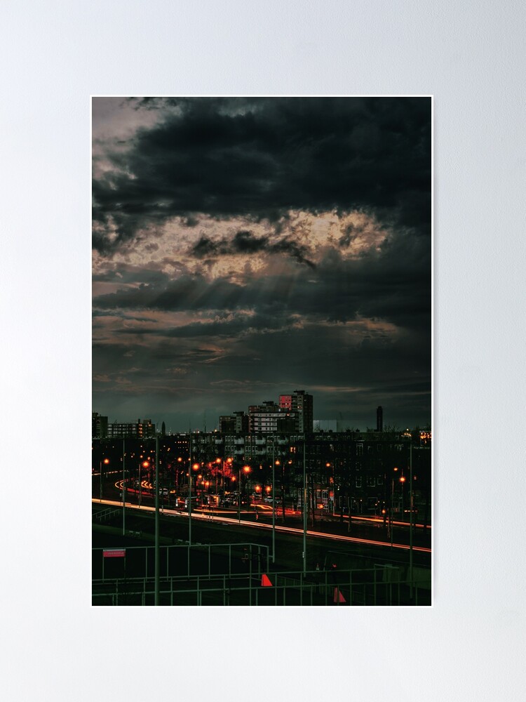 Alternate view of Clashing Clouds Poster