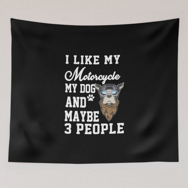 Item preview, jokes Motorcycles I like My Motorcycle, Dog & Maybe 3 People gift for riders Moto Cross Motorcross Funny sarcastic Rude Offensive saying, boyfriend girlfriend  designed and sold by joygift369.