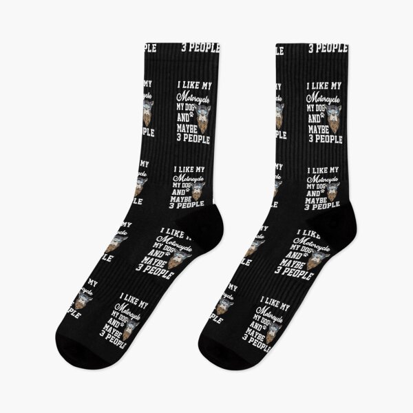 Item preview, jokes Motorcycles I like My Motorcycle, Dog & Maybe 3 People gift for riders Moto Cross Motorcross Funny sarcastic Rude Offensive saying, boyfriend girlfriend  designed and sold by joygift369.