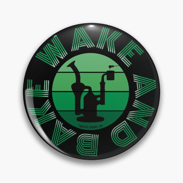Item preview, Retro Vintage Sunset Green Dab Rig-Wake and bake designed and sold by YomeHayin.