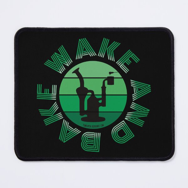 Item preview, Retro Vintage Sunset Green Dab Rig-Wake and bake designed and sold by YomeHayin.