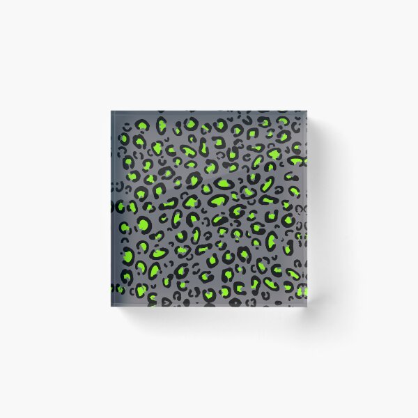 Item preview, Grey and  Green leopard print designed and sold by DemonicGloom.