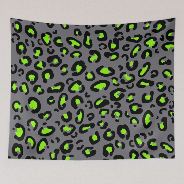 Item preview, Grey and  Green leopard print designed and sold by DemonicGloom.