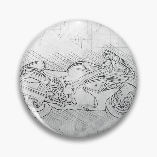 Item preview, Da Vinci Sketch Art Hayabusa Model 2022 - Grunge designed and sold by Rayyanz.