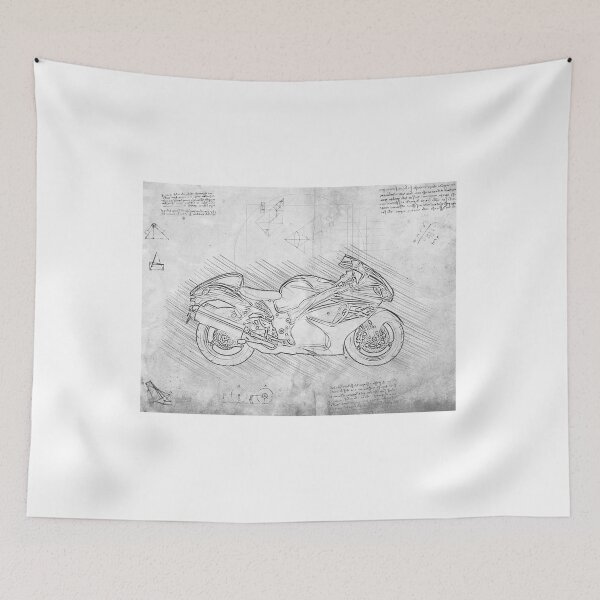 Item preview, Da Vinci Sketch Art Hayabusa Model 2022 - Grunge designed and sold by Rayyanz.