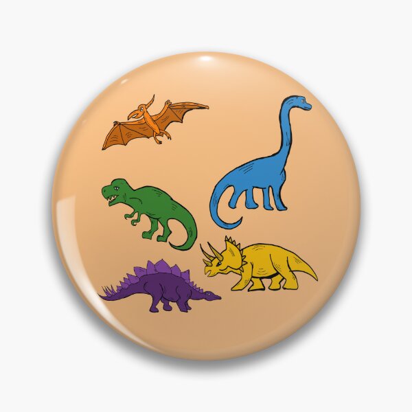 Item preview, Multicolor Dinosaur print light orange designed and sold by DemonicGloom.