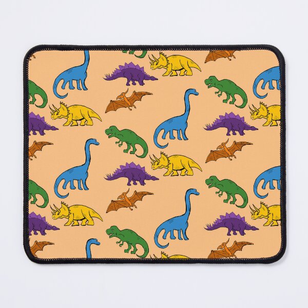 Item preview, Multicolor Dinosaur print light orange designed and sold by DemonicGloom.
