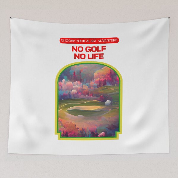 Item preview, No Golf No Life AI Generated Art designed and sold by patricklevar.