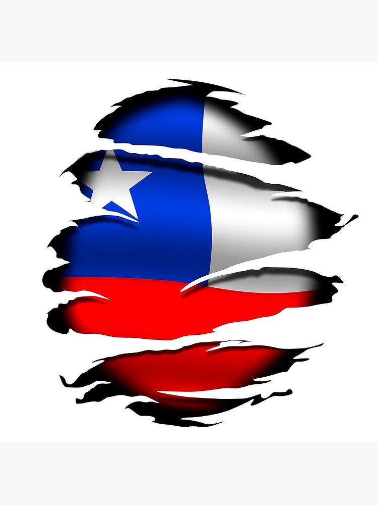 "Chile Torn Flag Tattoo" Poster for Sale by WdiCreative Redbubble