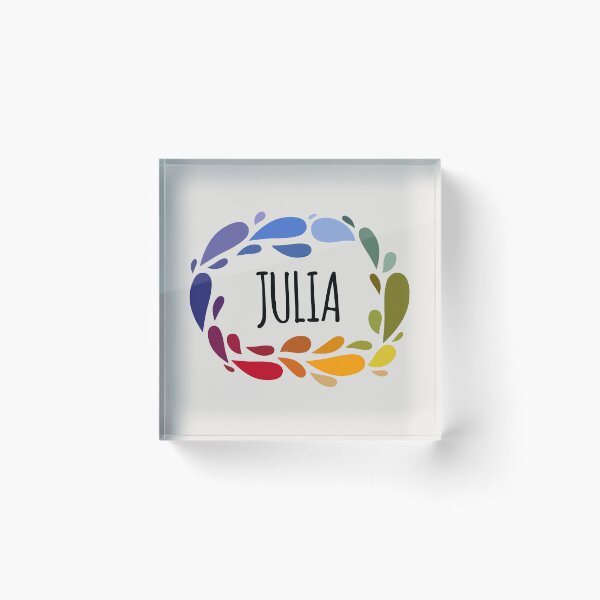 Artikelvorschau, Julia Name Süßes buntes Geschenk namens Julia entworfen und verkauft von kindxinn.