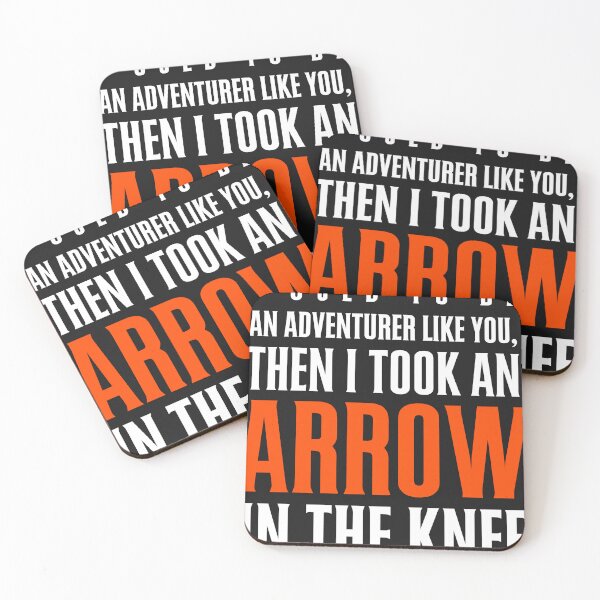 Item preview, Arrow in the Knee - Text Only Essential T-Shirt designed and sold by ElizabethSagan.