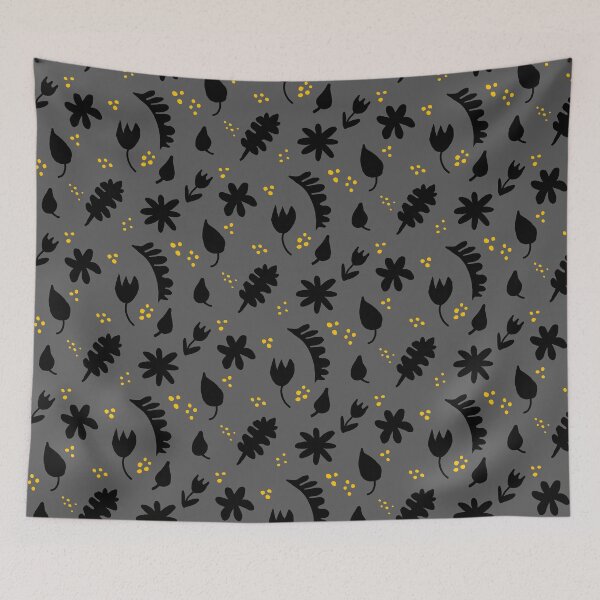 Item preview, Grey and Black floral designed and sold by DemonicGloom.