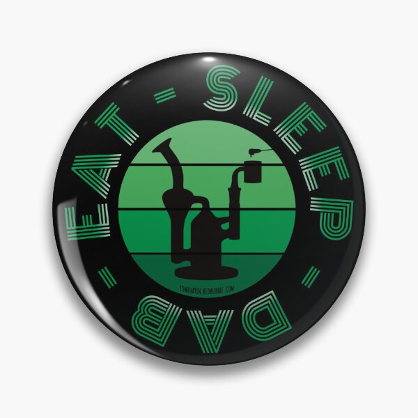Item preview, Retro Vintage Sunset Green Dab Rig-Eat sleep dab repeat  designed and sold by YomeHayin.