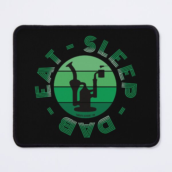 Item preview, Retro Vintage Sunset Green Dab Rig-Eat sleep dab repeat designed and sold by YomeHayin.