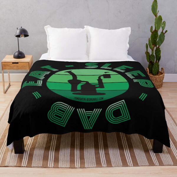 Item preview, Retro Vintage Sunset Green Dab Rig-Eat sleep dab repeat designed and sold by YomeHayin.