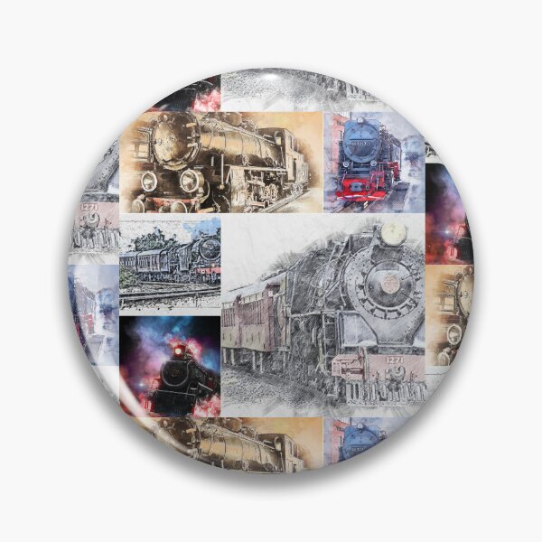 Item preview, Classic Vintage Trains Montage #7 designed and sold by Krispsm.