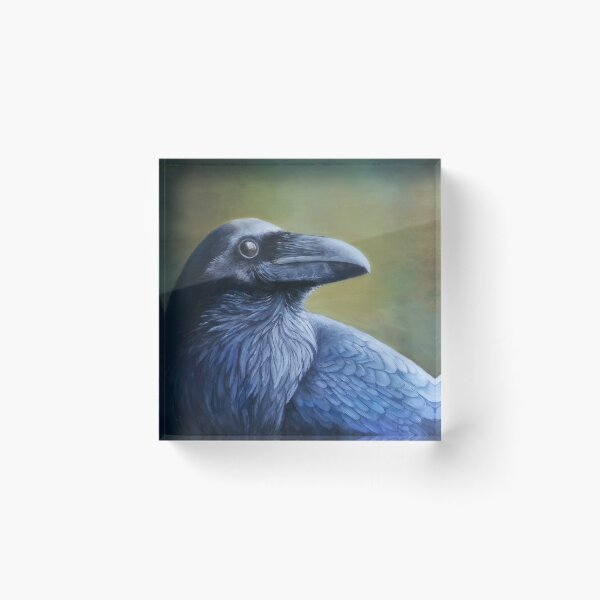 Item preview, raven in oil paint designed and sold by studiovanharte.