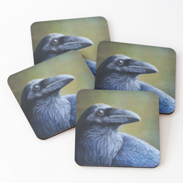 Item preview, raven in oil paint designed and sold by studiovanharte.