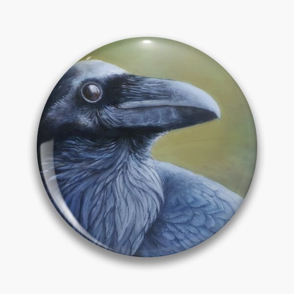 Item preview, raven in oil paint designed and sold by studiovanharte.