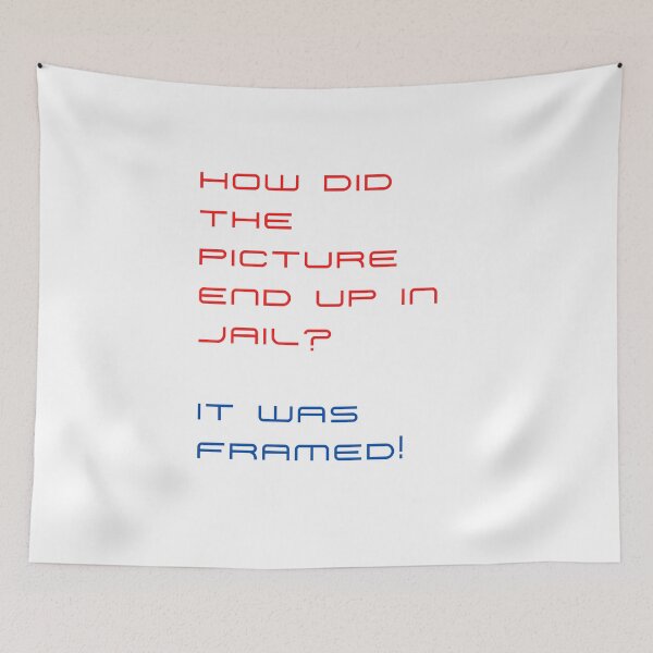 Item preview, How did the picture end up in jail It was framed! designed and sold by byskillbytalent.